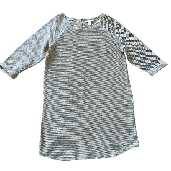 CASLON light gray ribbed 3/4 sleeve sweater dress size Medium - Picture 2 of 8